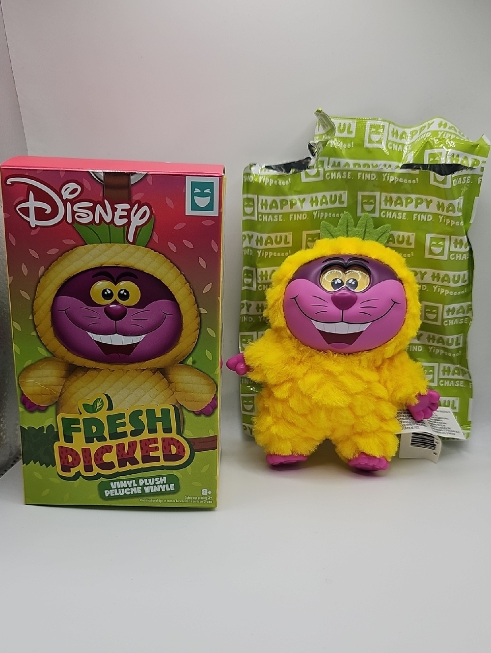 Disney Fresh Picked Vinyl Plush OPENED Pineapple Cheshire Cat